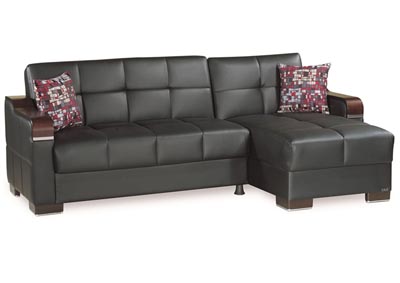 Affordable deals black sectional